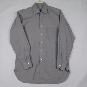 Hilditch & Key long sleeve button up shirt men's Sz 15.5/39